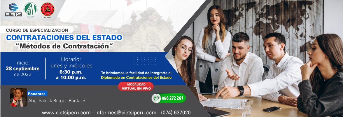 curso de especializaciOn en contrataciones del estado    mEtodos de contrataciOn    2022